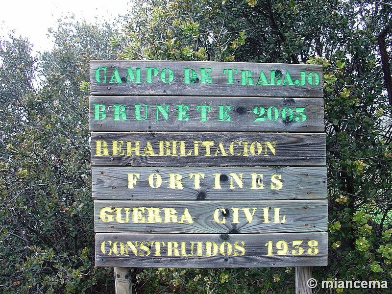 Búnker I de la posición militar Brunete Norte