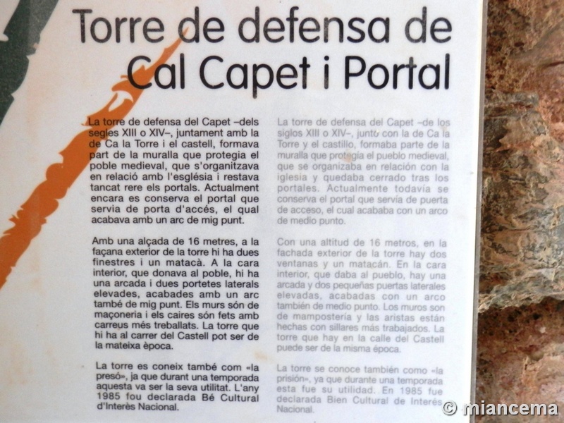 Torre puerta de Cal Capet